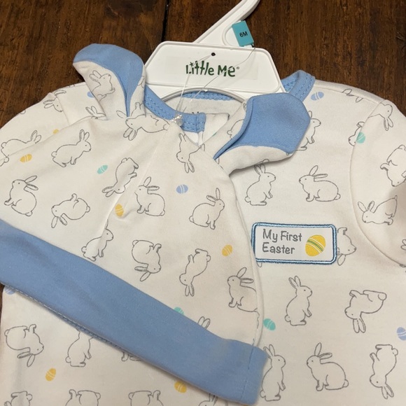 My first Easter Footed One-Piece And Hat - Picture 3 of 5